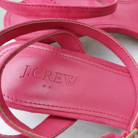 J. Crew Factory Sueded Strappy-heel Sandals Size 8 - Picture 2 of 8